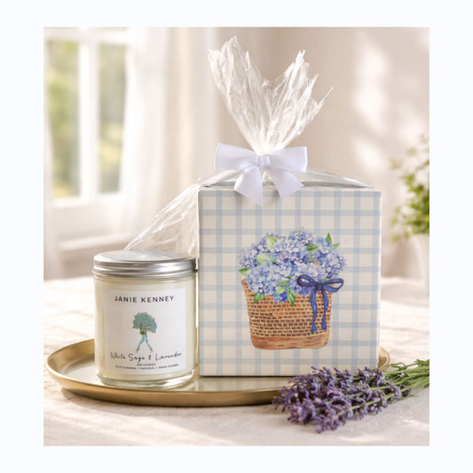 Hydrangea Basket Gift Set