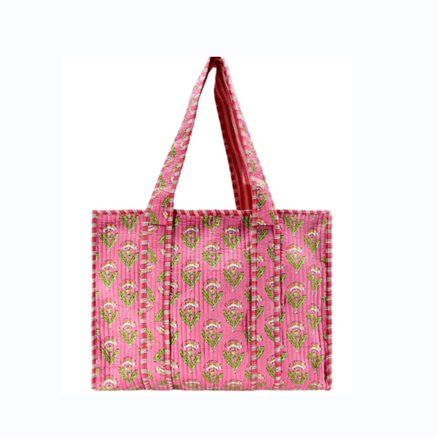 Pink Floral Tote