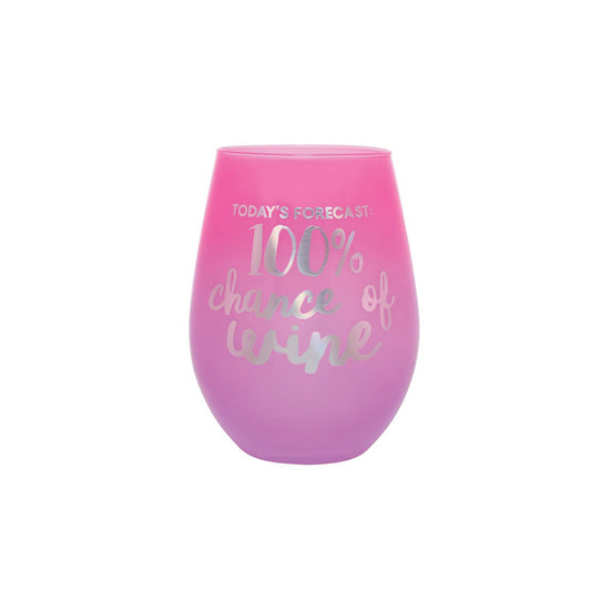 Chance Of Wine Stemless Wine Glass