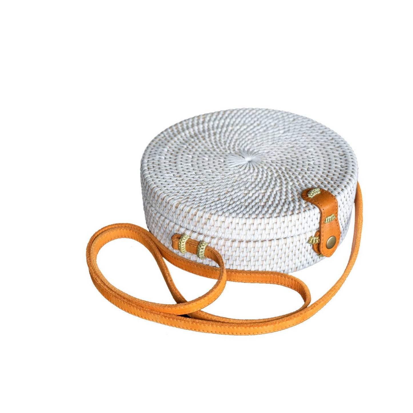 Bali Bag- White/Green Batik