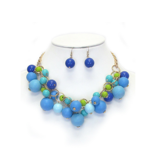 Dangle Statement Necklace Set