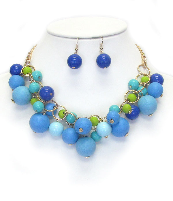 Dangle Statement Necklace Set