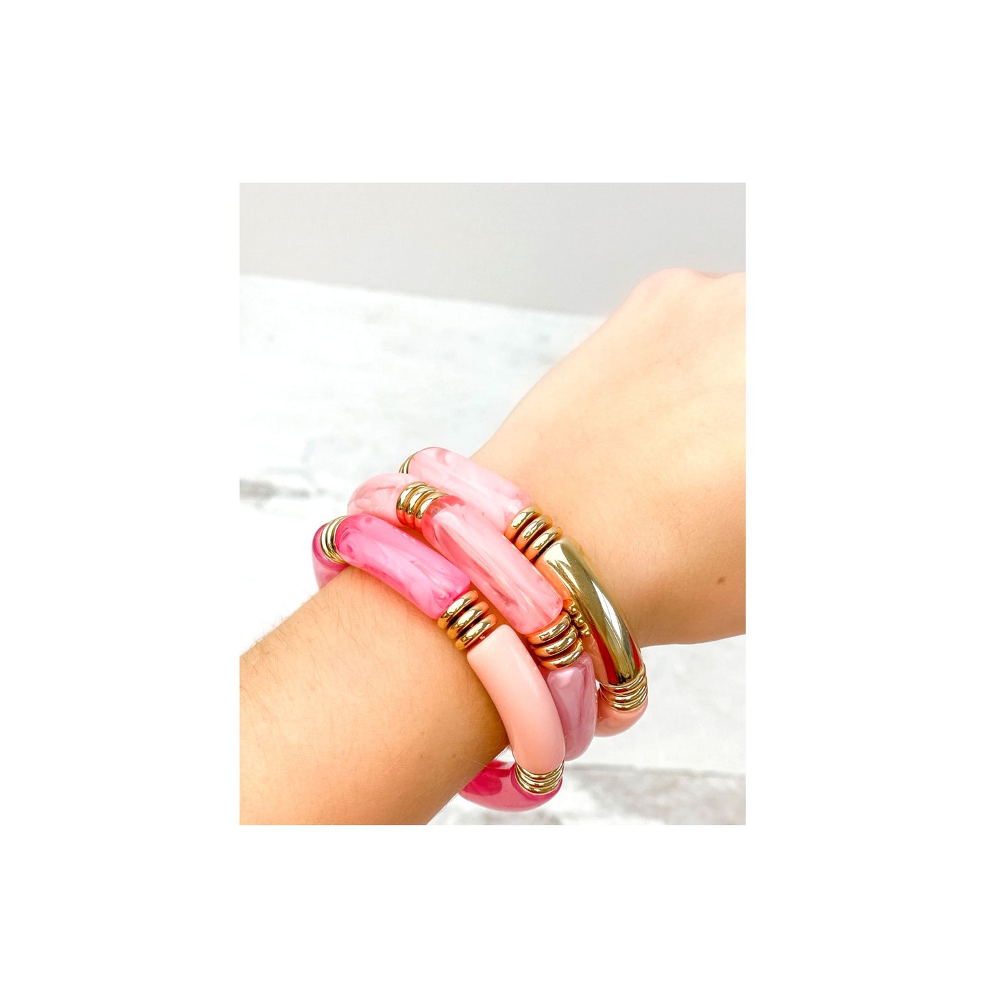 Pink Bangles- Set of Three