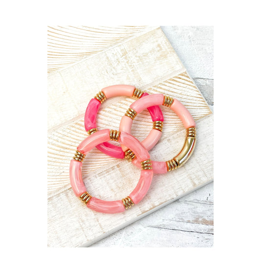 Pink Bangles- Set of Three