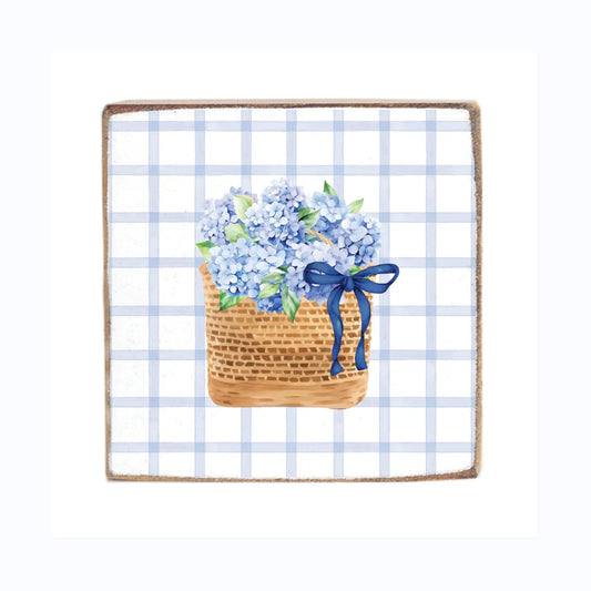 Hydrangea Basket Gift Set