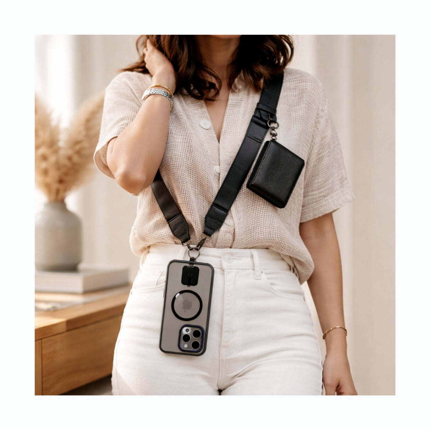 Clip & Go Phone Strap – Black