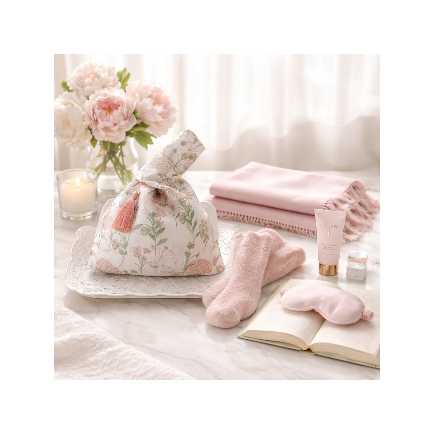 Peaceful Pamper Gift Set- Blush