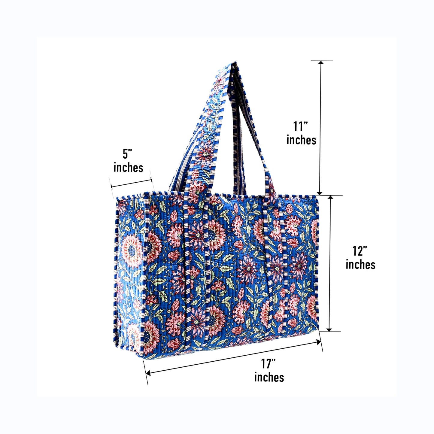 Blue Dahlia Tote