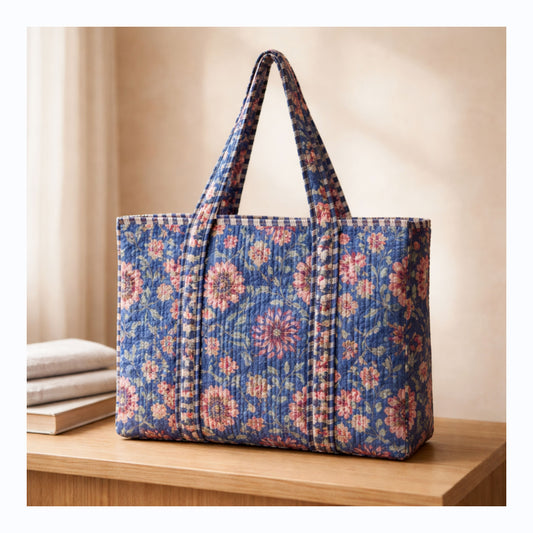 Blue Dahlia Tote