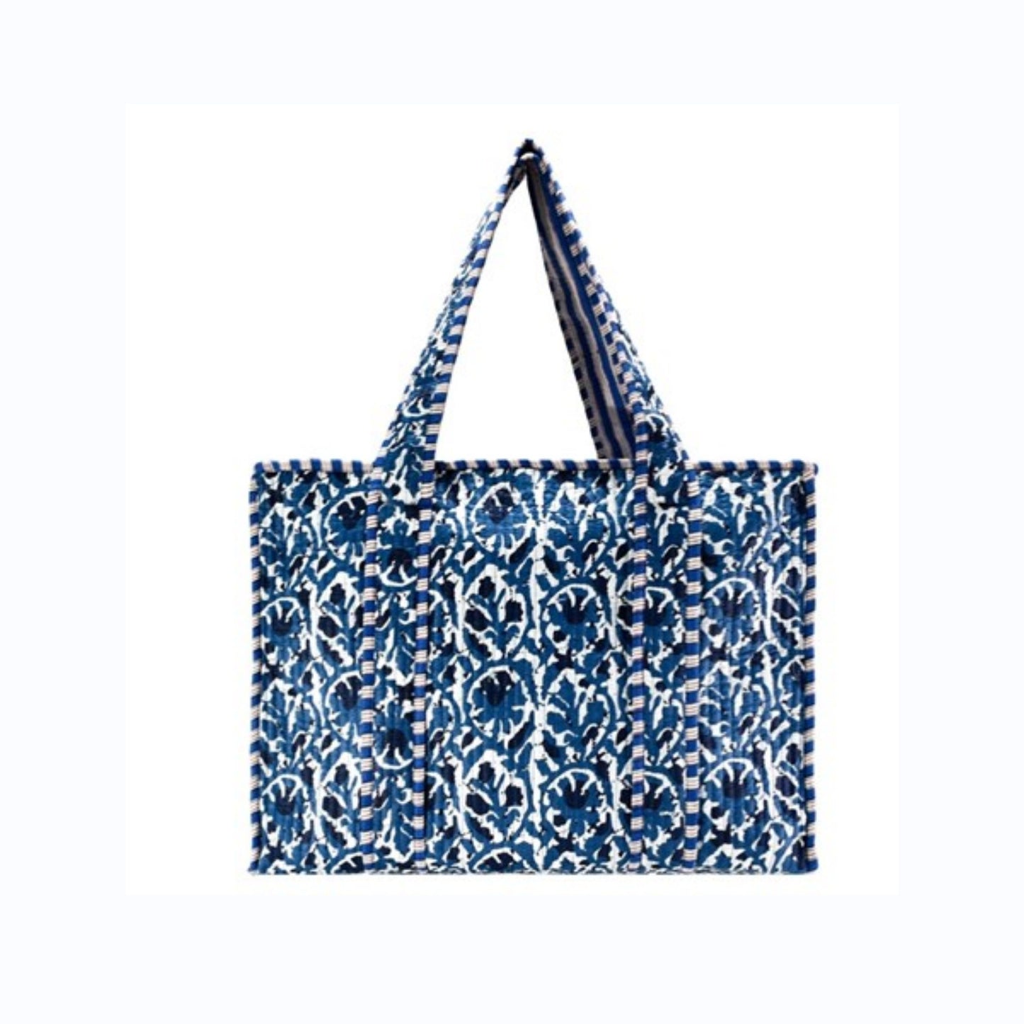 Blue Ikat Tote