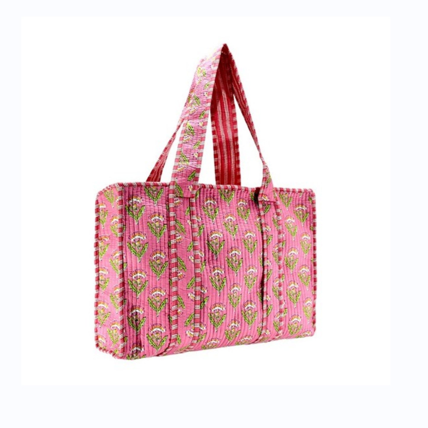Pink Floral Tote