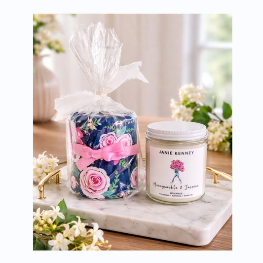 Tea Towel & Candle Gift Set