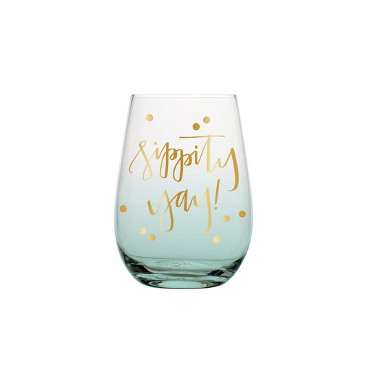 Sippity Yay Stemless Wine Glass