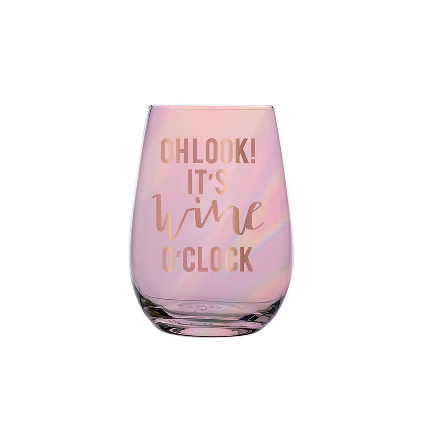 Wine O’Clock Stemless Wine Glass